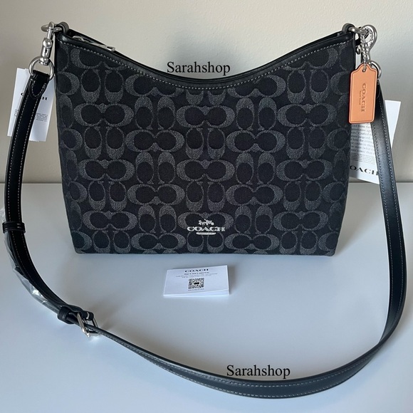 ✅Coach Laurel Shoulder Bag In Signature Denim - Picture 2 of 12